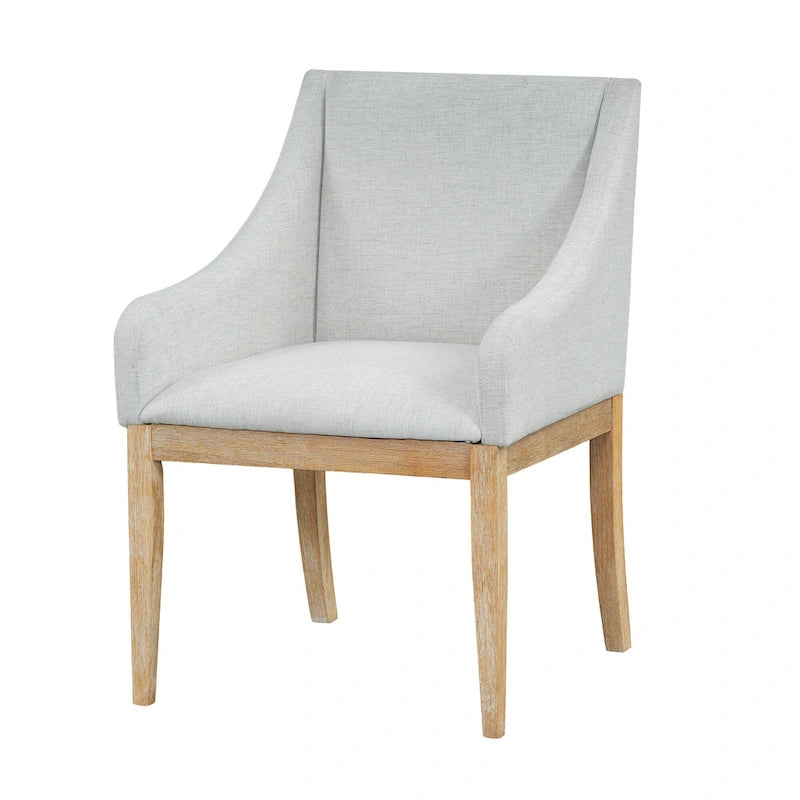 Ensemble de salle à manger 7 pièces de style rustique avec table extensible à rallonge amovible, 2 fauteuils et 4 chaises sans accoudoirs