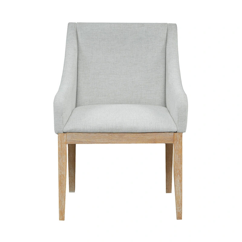 Ensemble de salle à manger 7 pièces de style rustique avec table extensible à rallonge amovible, 2 fauteuils et 4 chaises sans accoudoirs