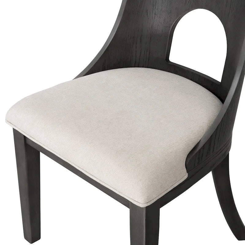 Ensemble de salle à manger rond moderne 5 pièces en bois massif Piez de Furniture of America