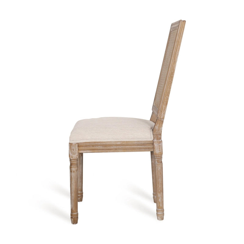 Ensemble de salle à manger extensible 7 pièces Regan Wood et Cane Upholstered de Christopher Knight Home