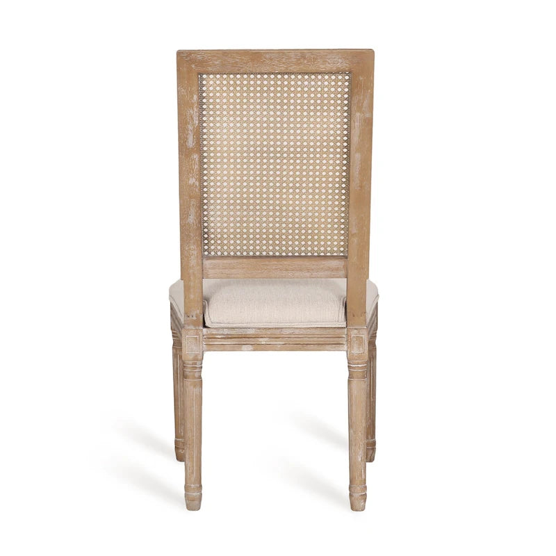 Ensemble de salle à manger extensible 7 pièces Regan Wood et Cane Upholstered de Christopher Knight Home