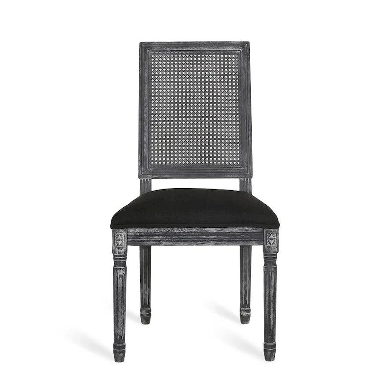 Ensemble de salle à manger extensible 7 pièces Regan Wood et Cane Upholstered de Christopher Knight Home