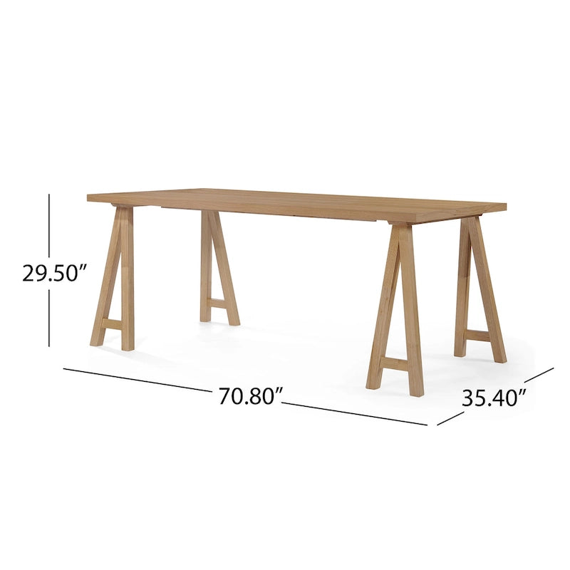 Ensemble de salle à manger 7 pièces Chazz Mid-Century Modern avec table à piètement trapèze par Christopher Knight Home