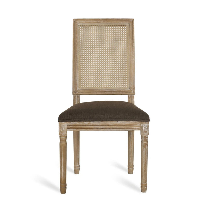 Ensemble de salle à manger circulaire 5 pièces Remuda en bois et rotin rembourré par Christopher Knight Home