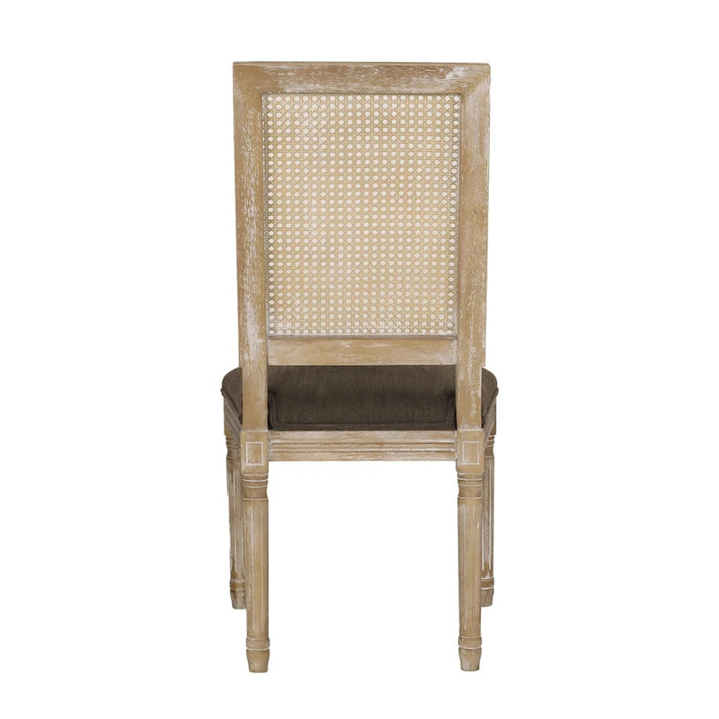 Ensemble de salle à manger circulaire 5 pièces Remuda en bois et rotin rembourré par Christopher Knight Home