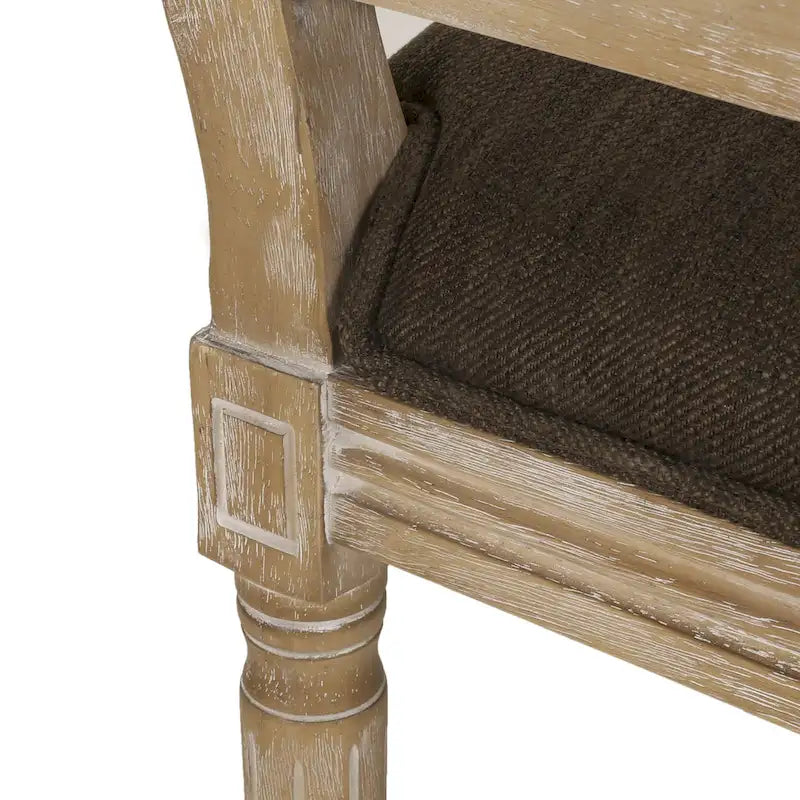 Ensemble de salle à manger circulaire 5 pièces Remuda en bois et rotin rembourré par Christopher Knight Home