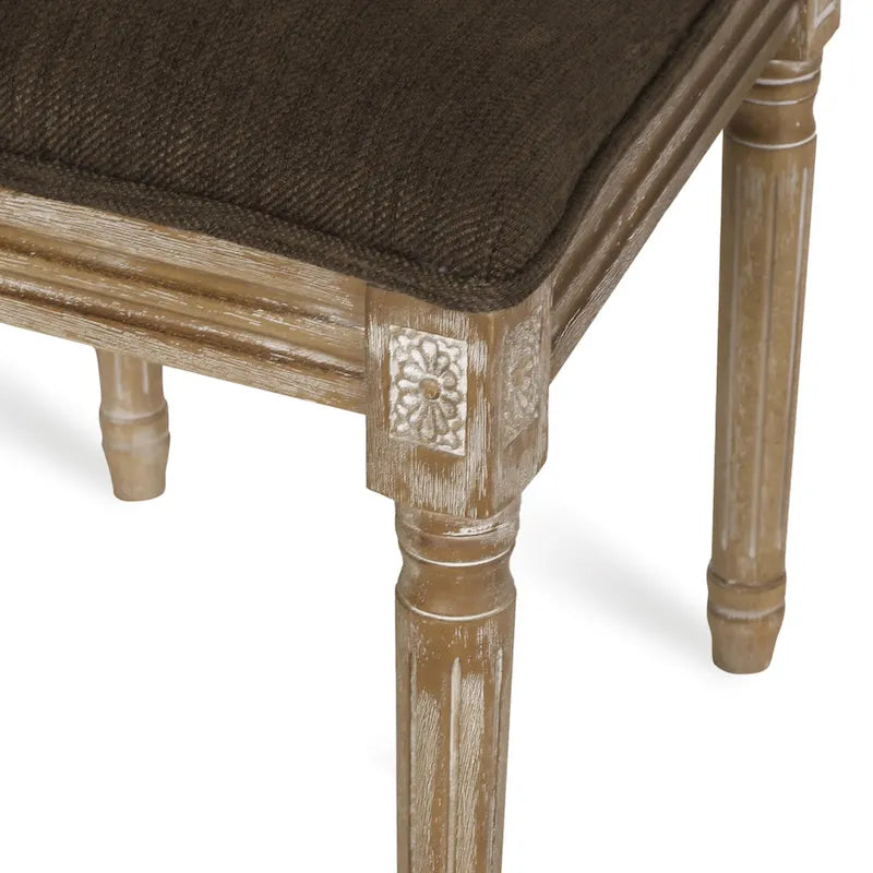 Ensemble de salle à manger circulaire 5 pièces Remuda en bois et rotin rembourré par Christopher Knight Home