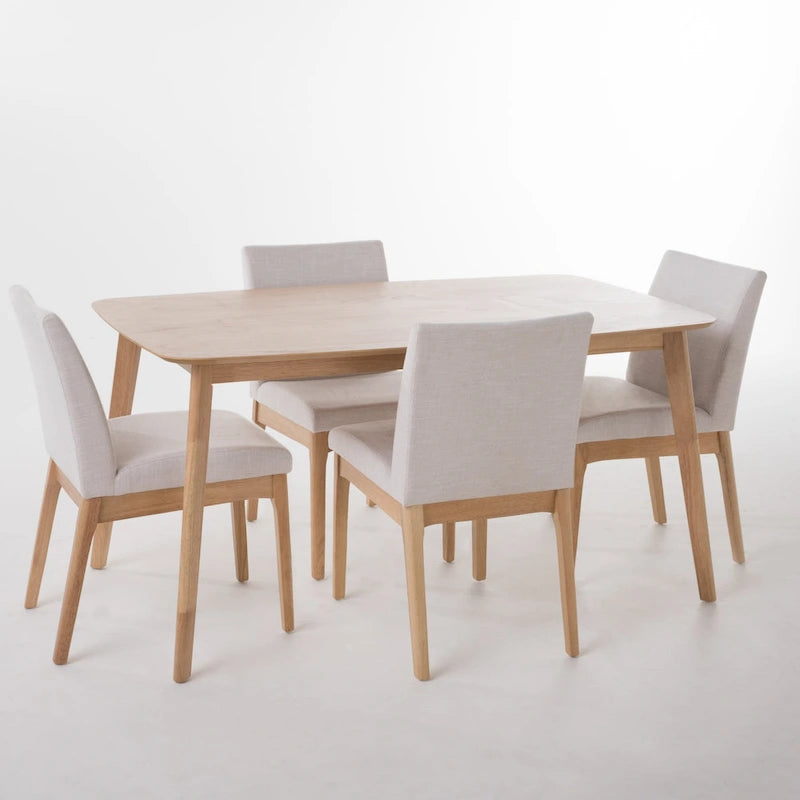 Christopher Knight Home Fabrizio ensemble de salle à manger 5 pièces moderne du milieu du siècle