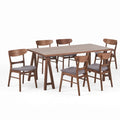 Ensemble de salle à manger 7 pièces Idalia Mid-Century Modern par Christopher Knight Home