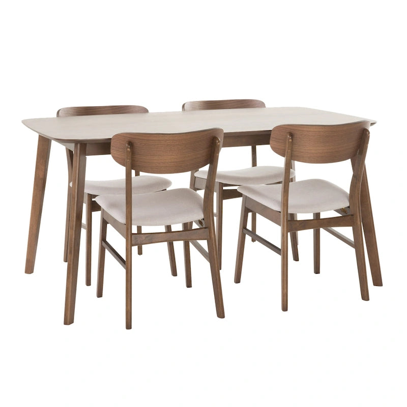 Ensemble de salle à manger 5 pièces Dimick Mid-Century Modern par Christopher Knight Home