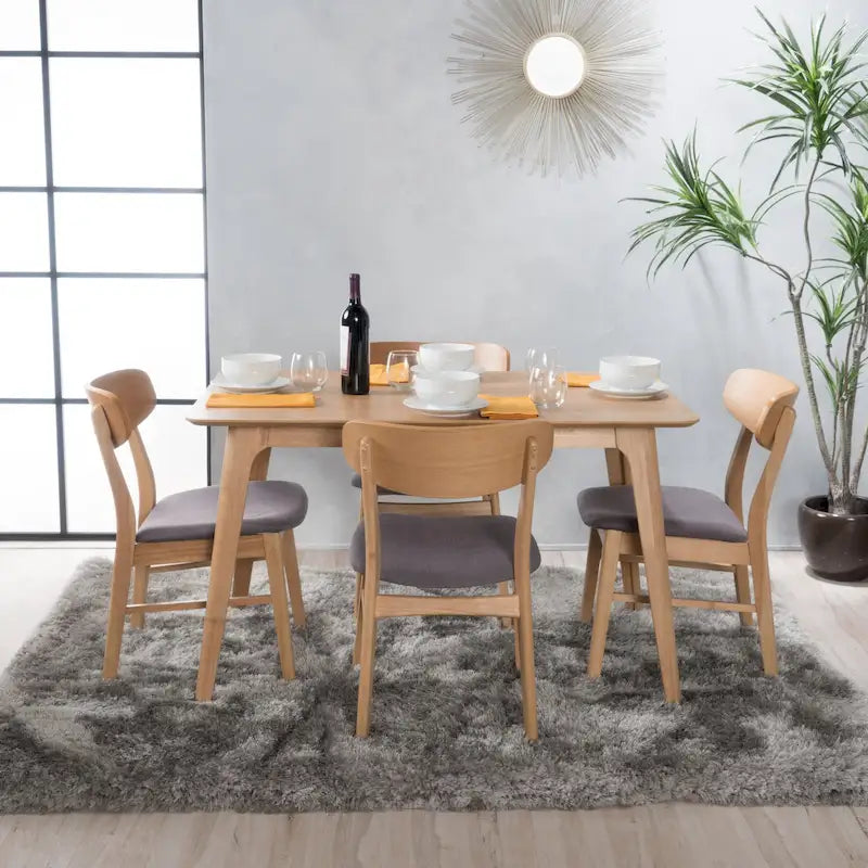 Ensemble de salle à manger 5 pièces Iriat Mid-century par Christopher Knight Home