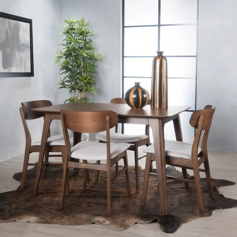 Ensemble de salle à manger 5 pièces Iriat Mid-century par Christopher Knight Home