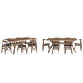 Ensemble de salle à manger rectangulaire Sylvestria en noyer Mid-Century