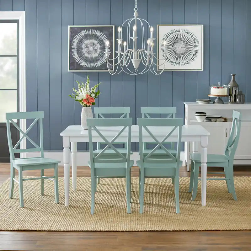 Ensemble de salle à manger 7 pièces Albury Cross Back Simple Living