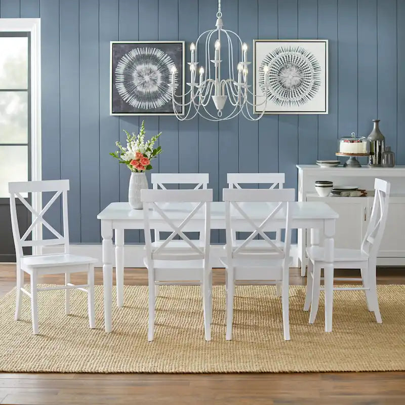 Ensemble de salle à manger 7 pièces Albury Cross Back Simple Living
