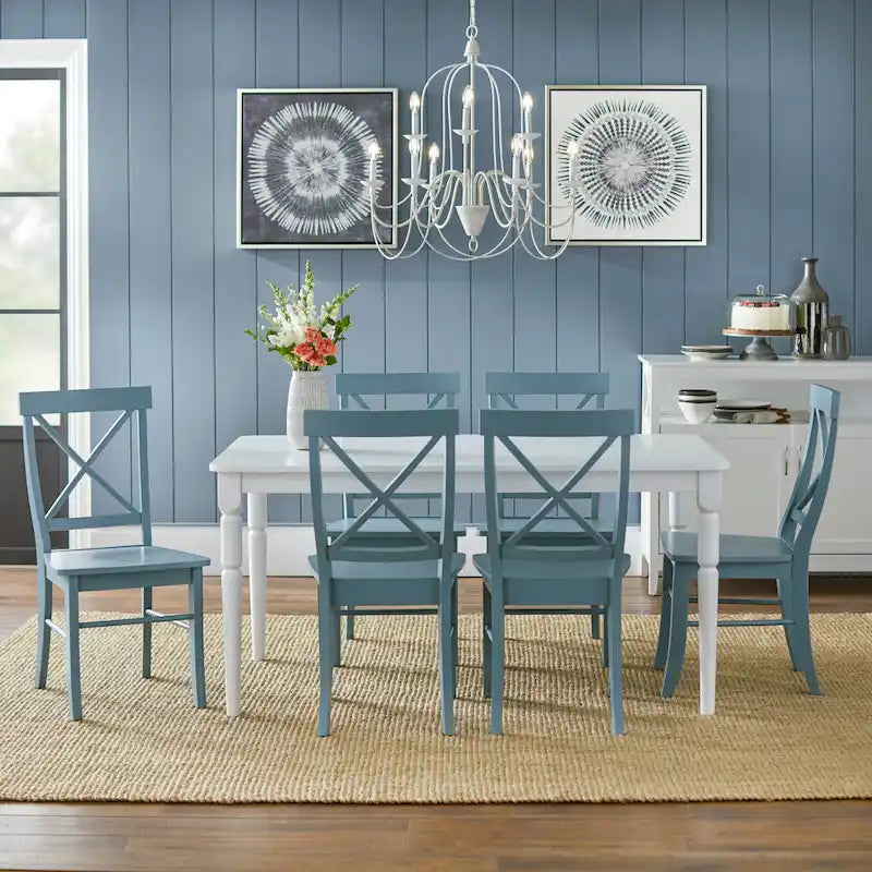 Ensemble de salle à manger 7 pièces Albury Cross Back Simple Living