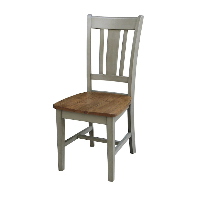 Table à dîner ronde extensible de 36 po avec 4 chaises San Remo