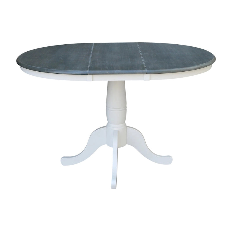 Table à dîner ronde extensible de 36 po avec 4 chaises San Remo