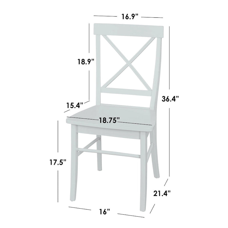 Ensemble de salle à manger Albury Cross Back 5 pièces Simple Living