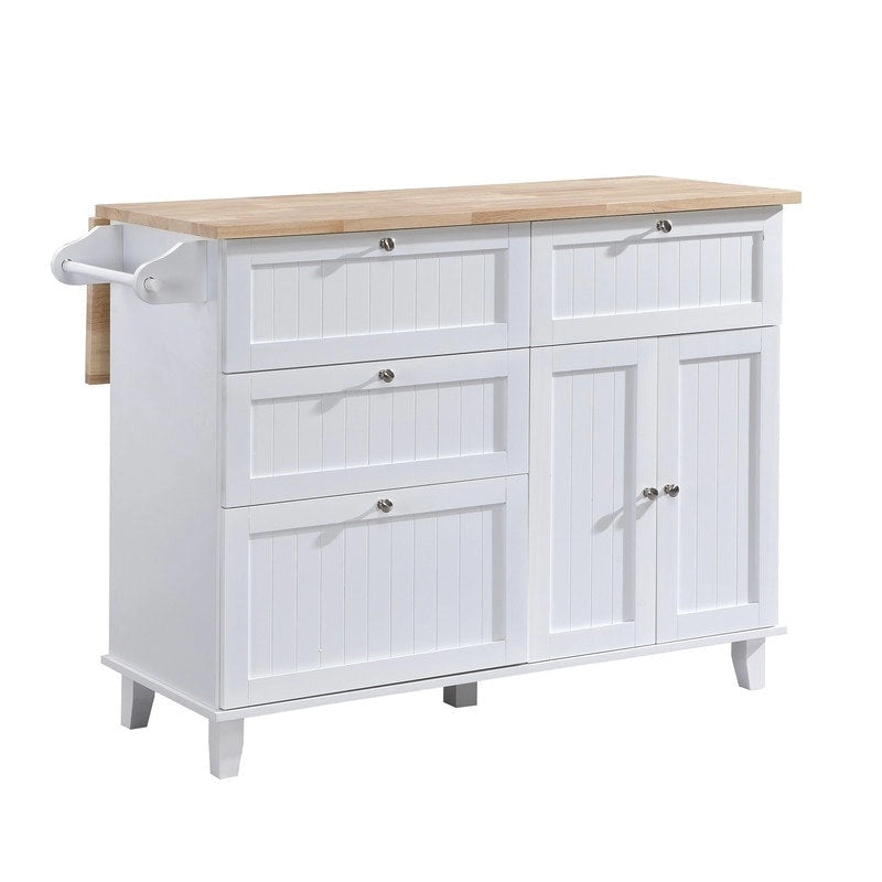 Ensemble de 3 pièces pour îlot de cuisine avec abattant et 2 tabourets, ensemble de table à manger avec meuble de rangement, tiroirs et porte-serviettes