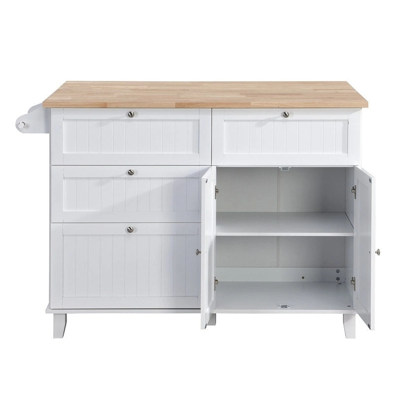 Ensemble de 3 pièces pour îlot de cuisine avec abattant et 2 tabourets, ensemble de table à manger avec meuble de rangement, tiroirs et porte-serviettes