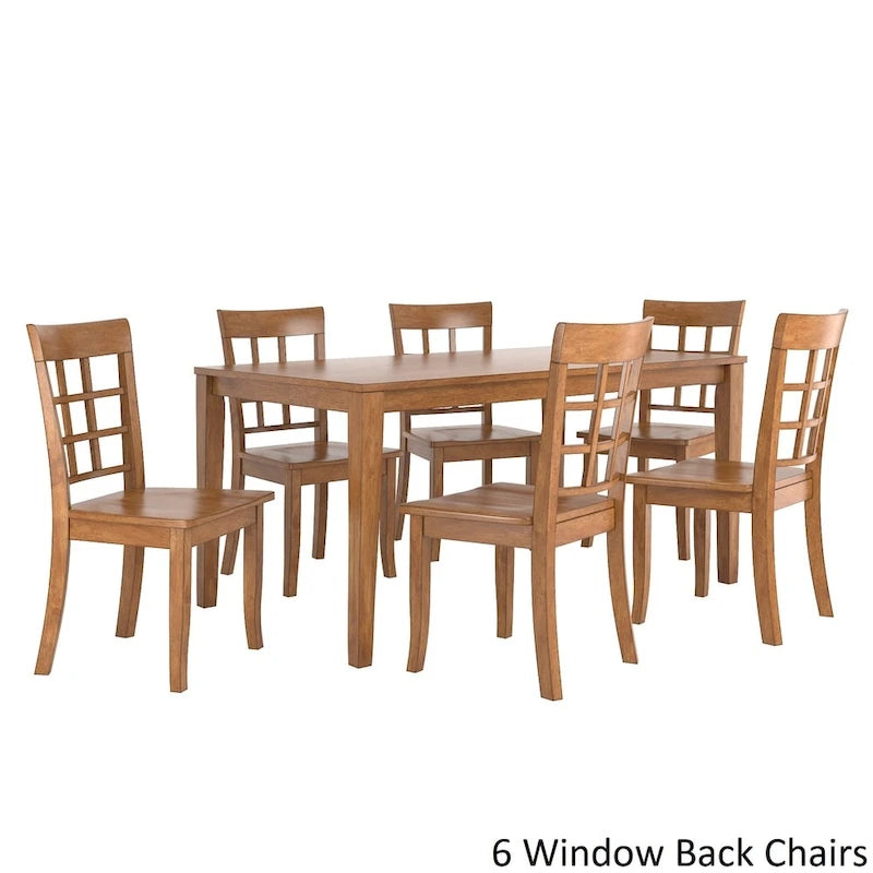 Ensemble de salle à manger rectangulaire Wilmington II de 60 pouces au fini chêne par iNSPIRE Q Classic