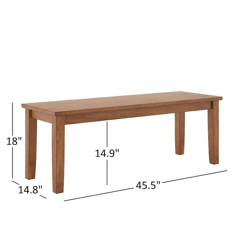 Ensemble de salle à manger rectangulaire Wilmington II de 60 pouces au fini chêne par iNSPIRE Q Classic