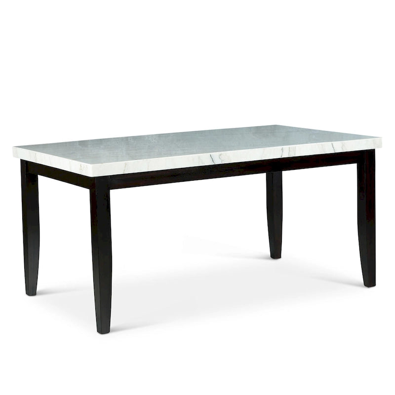Ensemble de salle à manger en marbre blanc Winlock de Steve Silver