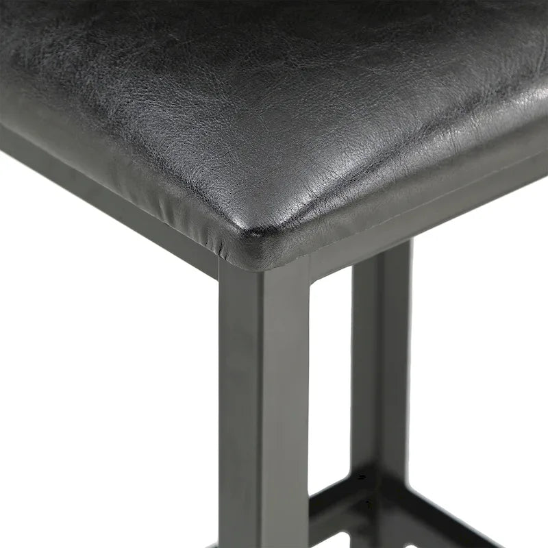 Ensemble de salle à manger 3 pièces à hauteur de comptoir Ainsley en faux marbre par iNSPIRE Q Modern