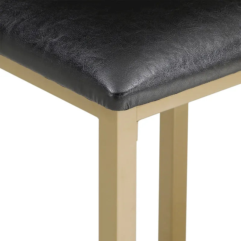 Ensemble de salle à manger 3 pièces à hauteur de comptoir Ainsley en faux marbre par iNSPIRE Q Modern