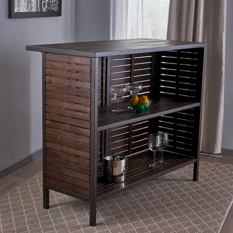 Ensemble de bar 5 pièces en bois d'acacia Samala par Christopher Knight Home
