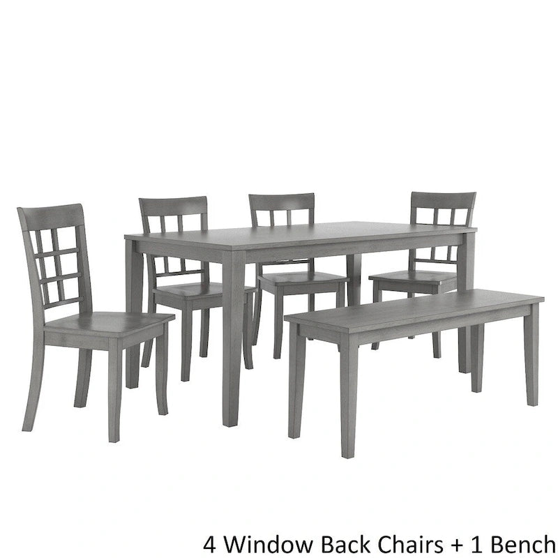 Ensemble de salle à manger rectangulaire Wilmington II 60 po gris antique par iNSPIRE Q Classic