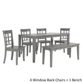 Ensemble de salle à manger rectangulaire Wilmington II 60 po gris antique par iNSPIRE Q Classic
