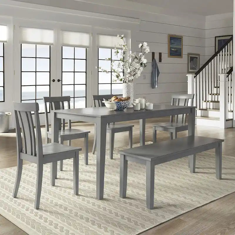 Ensemble de salle à manger rectangulaire Wilmington II 60 po gris antique par iNSPIRE Q Classic