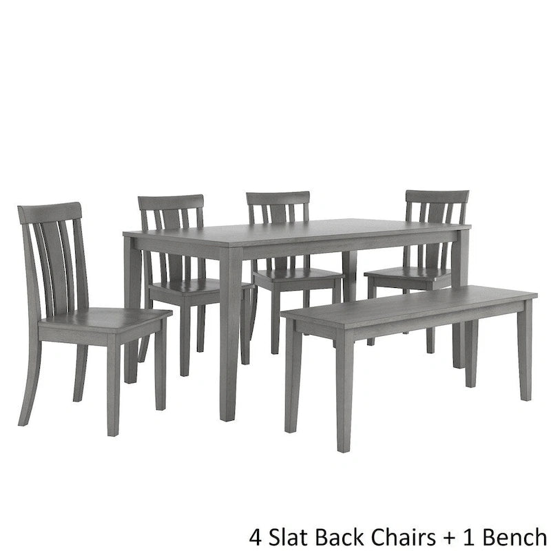 Ensemble de salle à manger rectangulaire Wilmington II 60 po gris antique par iNSPIRE Q Classic