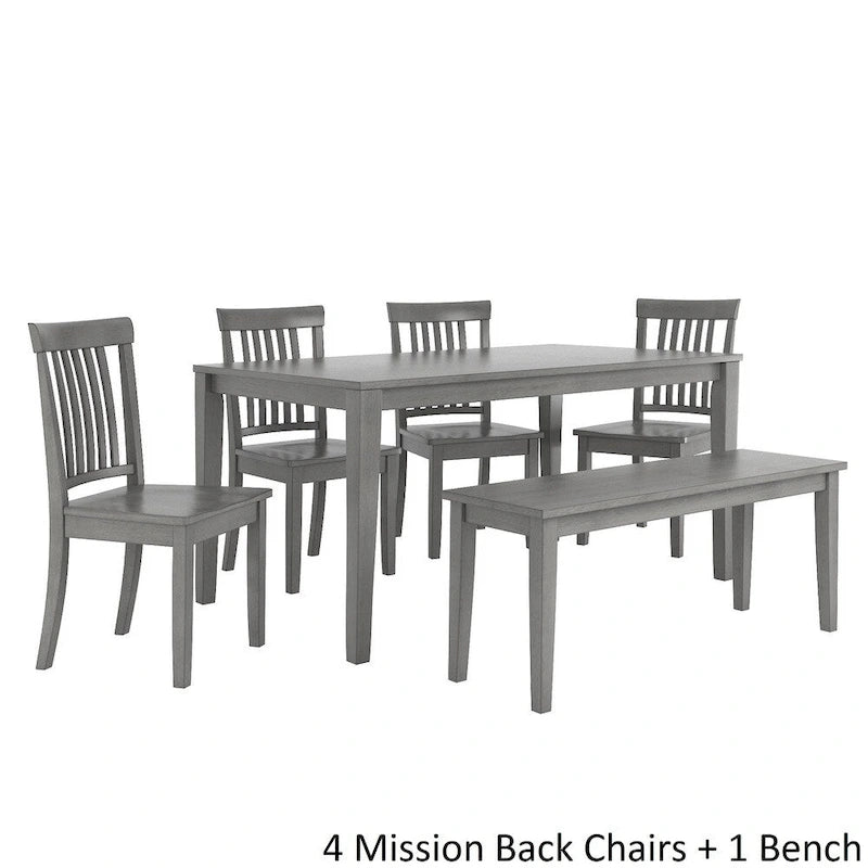 Ensemble de salle à manger rectangulaire Wilmington II 60 po gris antique par iNSPIRE Q Classic