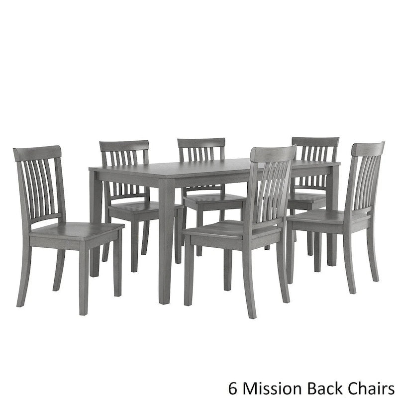Ensemble de salle à manger rectangulaire Wilmington II 60 po gris antique par iNSPIRE Q Classic