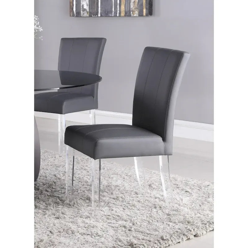 Ensemble de salle à manger Somette 8304 de 5 pièces rond en verre et acrylique