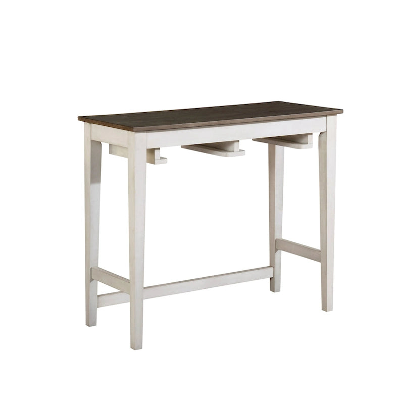 Ensemble de table de bar 3 pièces en bois massif de transition Flaros par Furniture of America