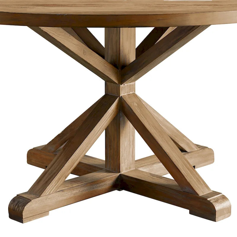 Ensemble de salle à manger rond Benchwright X-base 48 po par iNSPIRE Q Artisan
