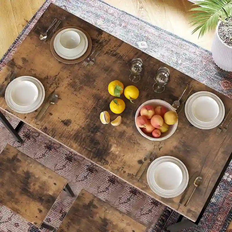 Ensemble de salle à manger 5 pièces Mieres Modern Farmhouse, hauteur comptoir