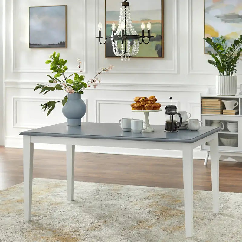 Simple Living Eugenia – Ensemble de salle à manger 7 pièces de style rustique