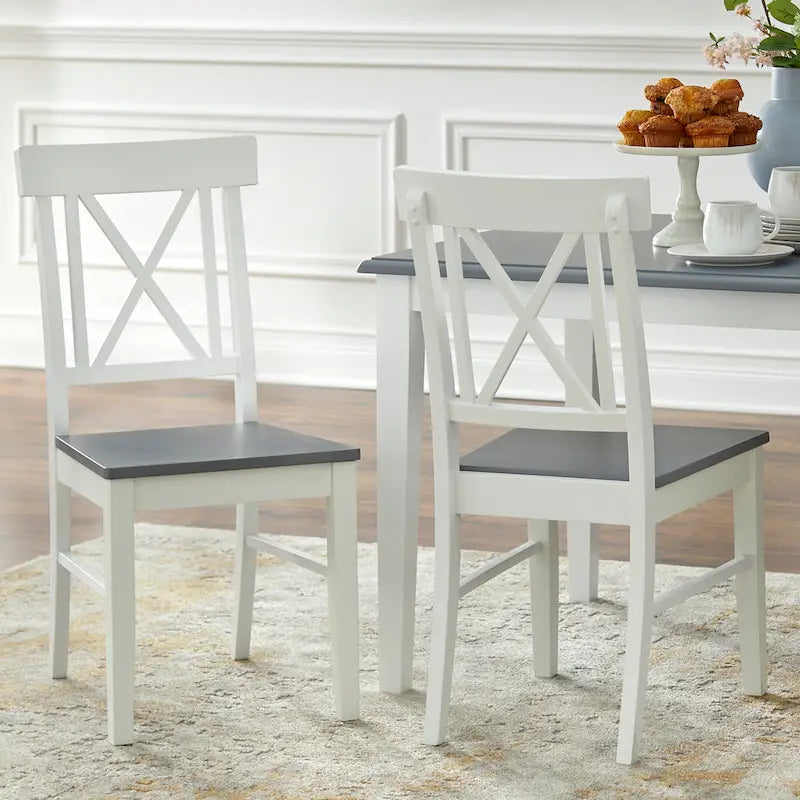 Simple Living Eugenia – Ensemble de salle à manger 7 pièces de style rustique