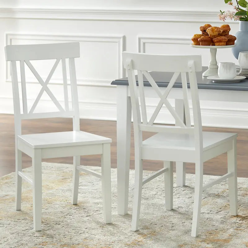 Simple Living Eugenia – Ensemble de salle à manger 7 pièces de style rustique