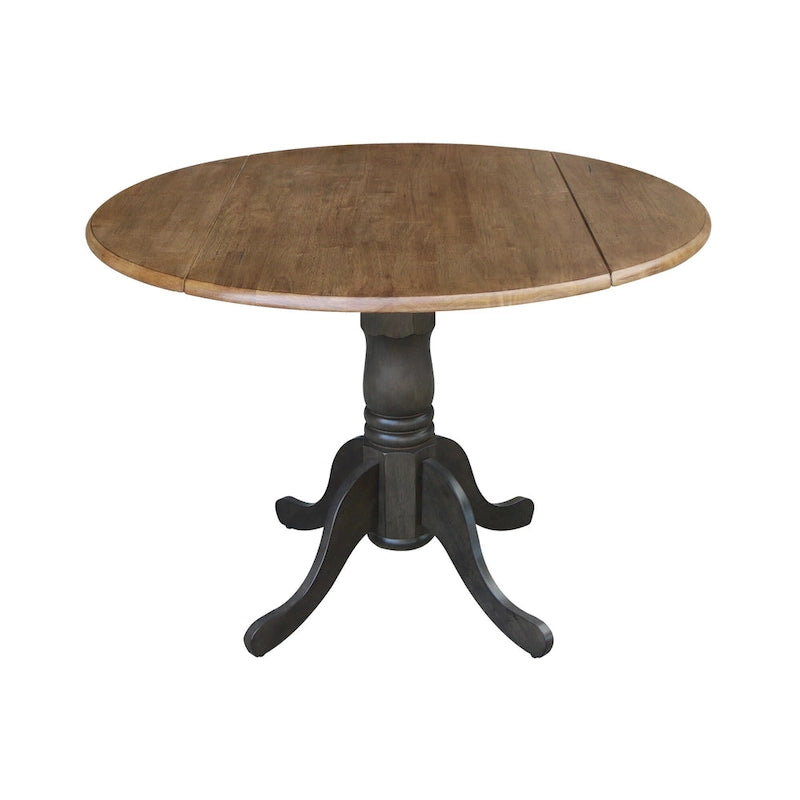 Table à manger à abattants 42" avec 4 chaises à barreaux - Ensemble 5 pièces