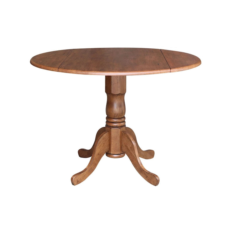 Table à manger à abattants 42" avec 4 chaises à barreaux - Ensemble 5 pièces