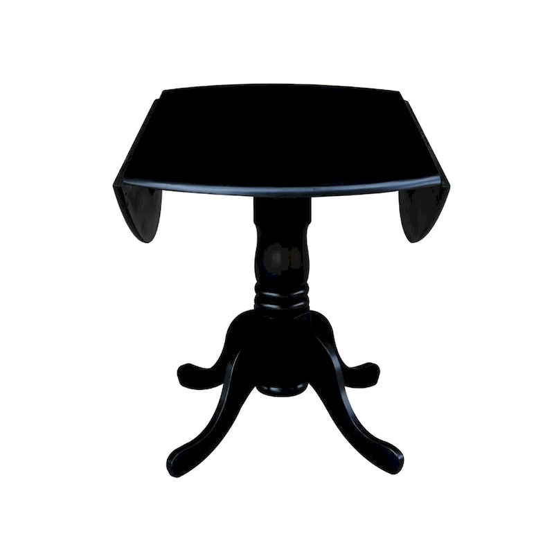 Table à manger à abattants 42" avec 4 chaises à barreaux - Ensemble 5 pièces