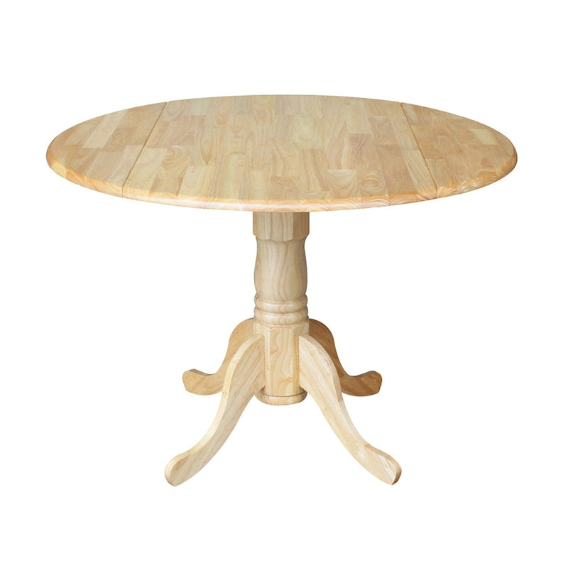 Table à manger à abattants 42" avec 4 chaises à barreaux - Ensemble 5 pièces