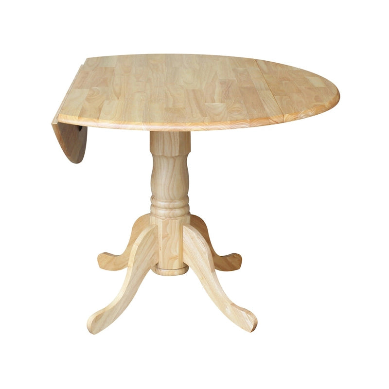 Table à manger à abattants 42" avec 4 chaises à barreaux - Ensemble 5 pièces