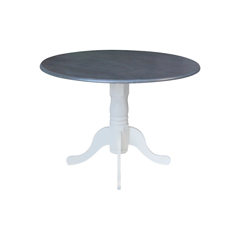 Table à manger à abattants 42" avec 4 chaises à barreaux - Ensemble 5 pièces
